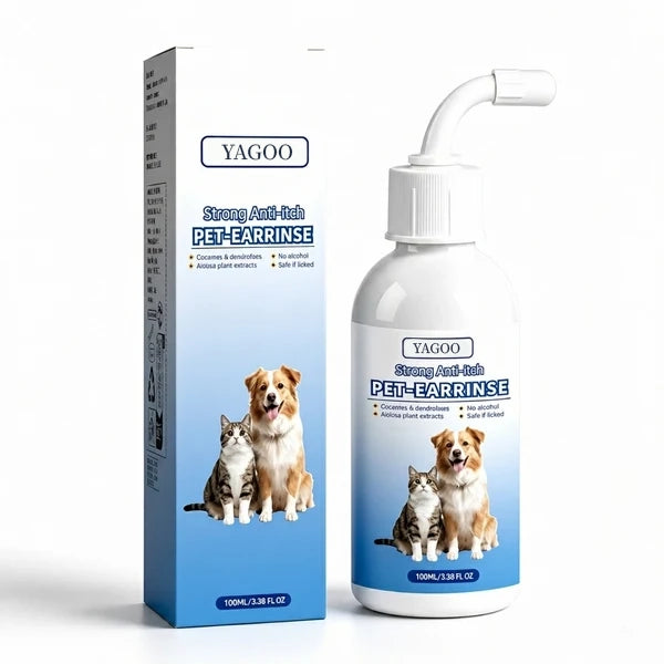 Gentle Pet Ear Wash | Odor-Free Cleaning for Dogs & Cats