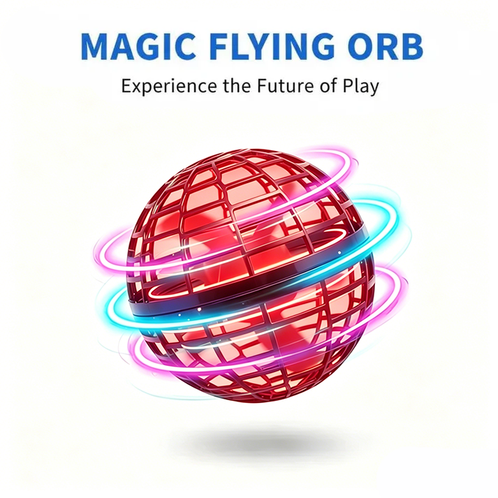 🚀 Levitating Induction Flying Ball – Smart Glow Gyro for Fingertip Play – LED Mini Drone Toy for Kids & Adults ✨