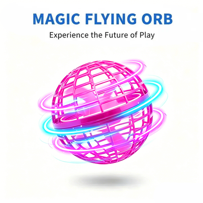 🚀 Levitating Induction Flying Ball – Smart Glow Gyro for Fingertip Play – LED Mini Drone Toy for Kids & Adults ✨