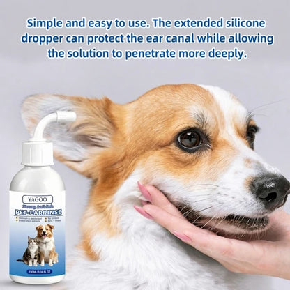 Gentle Pet Ear Wash | Odor-Free Cleaning for Dogs & Cats