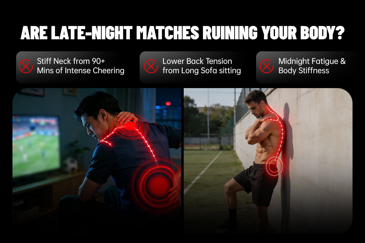 Muscle discomfort after a long match night