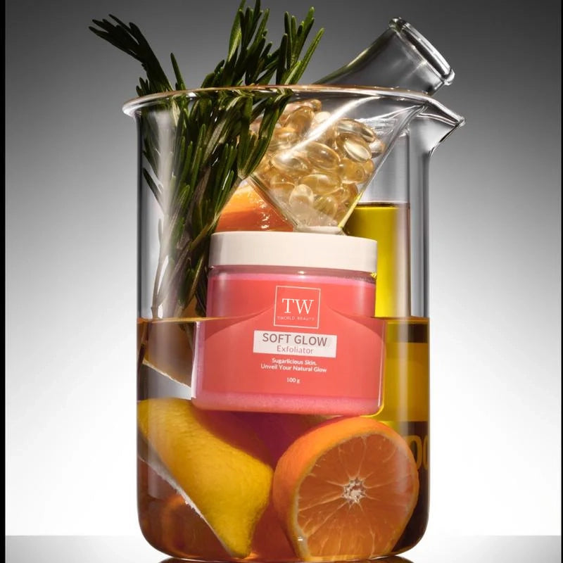 TIWORLD™ Natural soft glow exfoliating scrub to bid farewell to dullness and roughness. One-click skin smoothing.