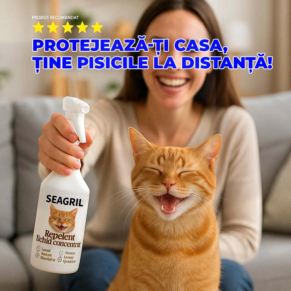 SEAGRIL® Natural Cat Repellent, Anti-Unwanted Cat Solution | 100 ml