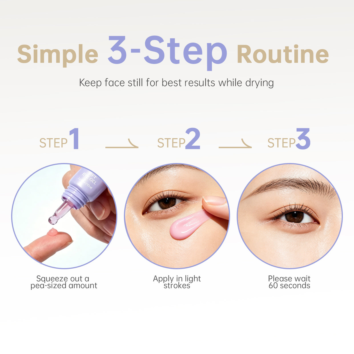 Instant Lift Eye Gel - For Puffiness & Bags, Wrinkles, Fine Lines and Dark Circles, Anti Aging Skin Care for Men & Women.