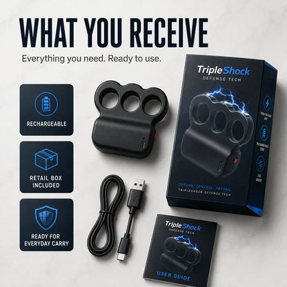 2026 TripleShock Stun Device – Powerful Personal Defense & Deterrent Protection
