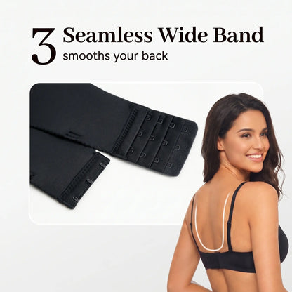 TIWORLD Drawstring Push Up Bra | Instant Cleavage & Anti-Sagging | Add 2 Cups Padded Wireless Strapless Bras Comfort Bra for A B C Cups Womenswear Minimalist Pink