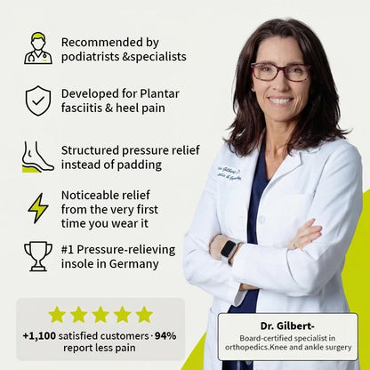Relief insoles for heel pain & plantar fasciitis