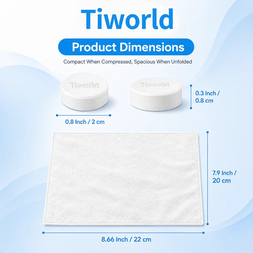 Tiworld Disposable Cooling Towels (25)