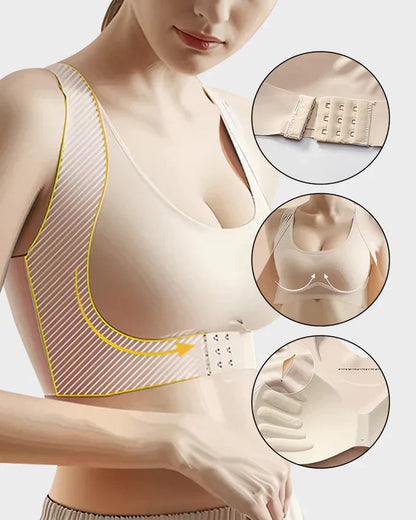 ✨Last Day: 50% Off Tiworld™ Front Closure Cross-Back Wireless Bra for Comfort & Support