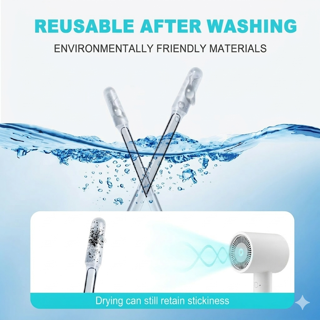 Sticky Ear Cleaner Tool Stick Earwax Remover Sticks for Effective Ear Cleaning and Debris Removal Portable Gentle(24 units/box)