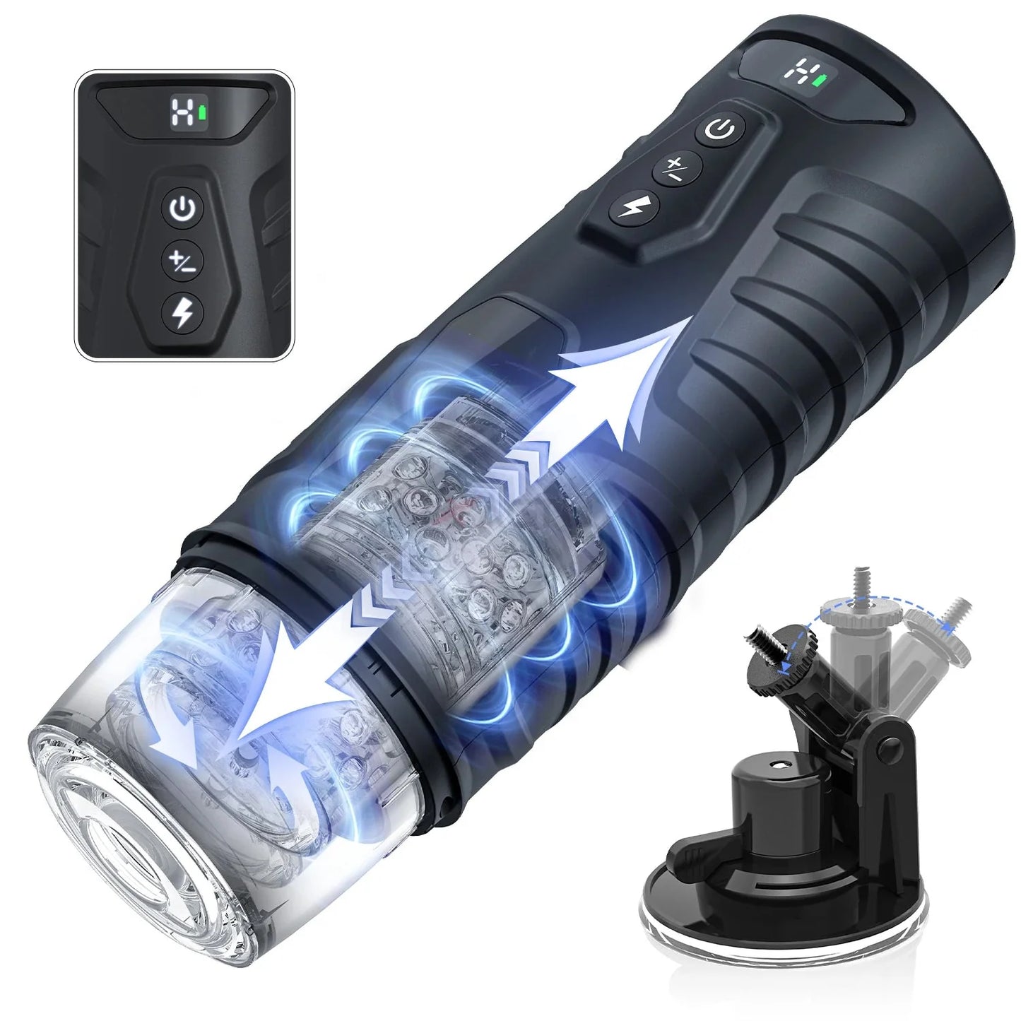 Automatic Male Masturbator 7 Thrusting Rotating Modes Mastubator Cup Electric Telescopic Sex Toy Pocket Pussy For Men Adult Toys