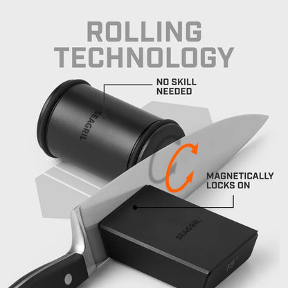 SEAGRIL Pro Bundle Diamond Rolling Knife Sharpener Set