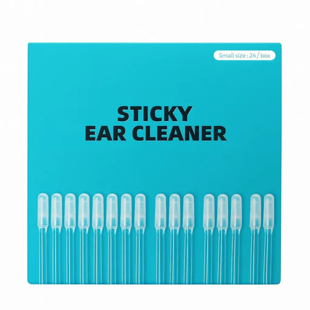 Sticky Ear Cleaner Tool Stick Earwax Remover Sticks for Effective Ear Cleaning and Debris Removal Portable Gentle(24 units/box)