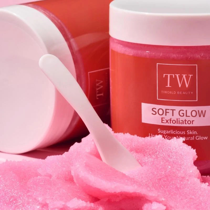 TIWORLD™ Natural soft glow exfoliating scrub to bid farewell to dullness and roughness. One-click skin smoothing.