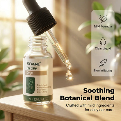 SEAGRIL™ Ear Care Drops- Tinnitus Relief – Gentle Cleansing & Soothing Relief for Healthy Ears -Plant-Based Formula|FDA-Registered(🌎free worldwide shipping)